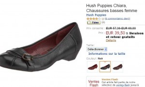Chaussures Femmes – Ballerine Hush Puppies Chiara à 39.50 euros