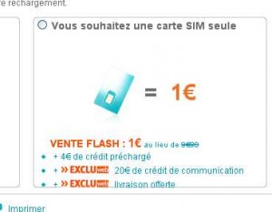 Puce Sim sans engagement Bouygues à 1 euro avec 4 euros de crédit