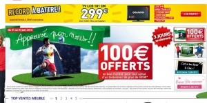 Conforama : jusqu’au 3 juin 100 euros de bons d’achats offerts pour la commande d’une tv de plus de 500 euros