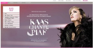 Concert Patricia Kaas en prévente sur vente privee à prix réduits