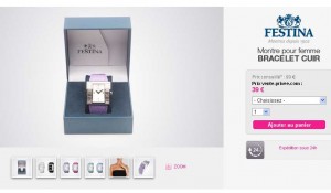 Montre Festina femme à 44 euros port inclu
