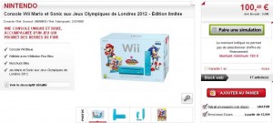 Console Nintendo  WII à 100,49 euros  … faire vite … TERMINE…