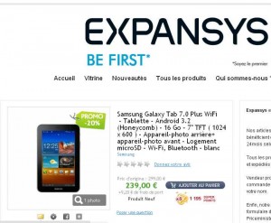 Galaxy Tab 7 plus wifi à 248.20 euros avec en prime 11 euros de bons d’achats
