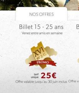 25 euros l’entrée au parc Asterix pour les moins de 25 ans pour une visite jusqu’au 6 juillet