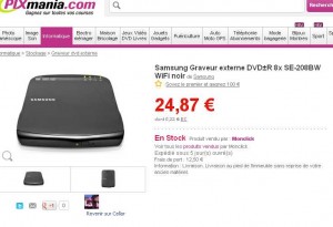 Graveur dvd wifi samsung 208 BW à moins de 38 euros … Terminé