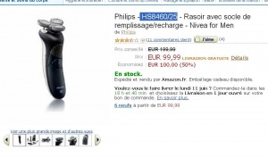 Rasoir Philips HS8460/25 à moins de 100 euros port inclu