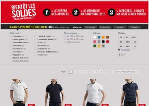 Vétements Hommes chez Jules :voir et préselectionner les articles soldés