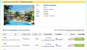 Moins de 500 euros la semaine en tout inclu aux Canaries départ le 7 juillet de Paris .. faire vite