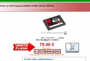 Moins de 81 euros livraison incluse pour un disque dur SSD de 120go avec une nappe SATA