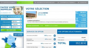 352 euros le logement de vacances  pour 4 dans une résidence à Barjac dans le Gard arrivée le 14/07