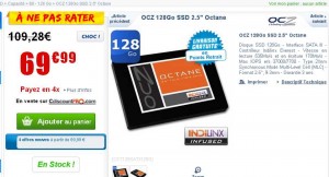 Disque dur SSD serial ATA3 128Go à moins de 70 euros livraison incluse