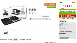Jeu Dj Hero2 pour wii , xbox, ps3 à 13.90 et 15 euros