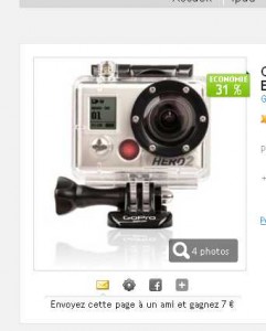 Camera GoPro Hero2 Motorsport à 215.69 euros port inclu