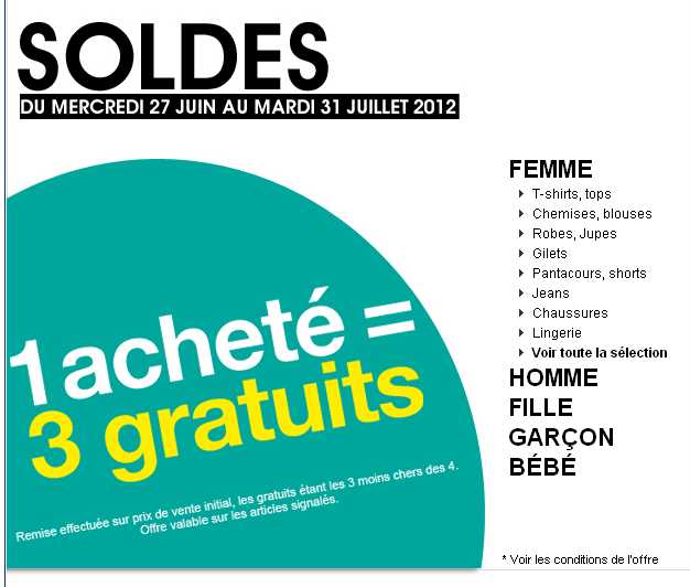 Kiabi Soldes 1 Achete 3 Gratuit