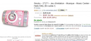 Radio CD pour enfant Hello Kitty à 26 euros port inclu (plus du double generalement)