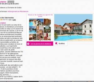 locations 1er septembre : 149 euros la maisonnette climatisée à Cassen en Aquitaine