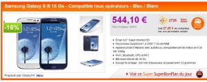 Samsung Galaxy S3 à 544 euros port inclu avec en prime 27 euros de bons d’achats … uniquement le 1er aout