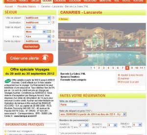 Séjour aux Canaries en tout inclus à 420 euros depart de paris le 28 septembre