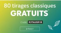 80 tirages photos pour 3.99 euros tout compris