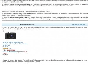 Appareil photo Sony HX20V à 285 euros port inclu (autour de 350 partout ailleurs) .. jusqu’au 16/09