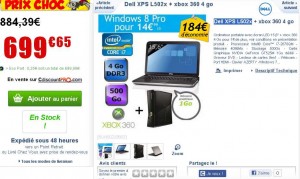 700 euros un pc portable core i7 + une xbox360 4go