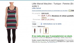 Tunique femmes Little Marcel à 7.35 euros port inclu .. terminé