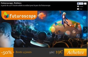 Billets Futuroscope à  19 euros pour septembre , 22.80 pour octobre