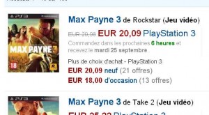 Jeu Max Payne 3 pour xbox360 et PS3 à 20.09 euros port inclu