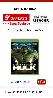 5 euros de remise sur une boutique de vente de dvd et blu ray : des supers affaires .. jusqu’au 2 octobre