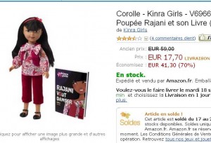 17.70 euros les poupées corolle Kinra Girls avec un livre au lieu de  près de 60 .. terminé