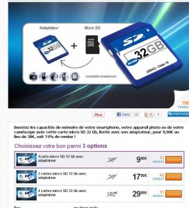 36 euros port inclu 4 cartes mémoires MICRO-SD 32go classe 10 ..