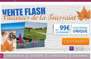 Locations toussaint à partir de 99 euros la semaine dans la vente flash madame vacances … TERMINEE