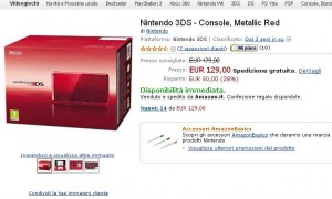 134.51 euros la console Nintendo 3DS , 109 euros la nintendo dsi ..