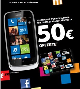 Windowsphone Nokia Lumia 710 qui revient à moins de 150 euros