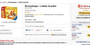 jeu l’atelier du potier de ravensburger à 31.49 euros contre plus de 40 ailleurs