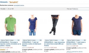 Vétements springfield à 50% .. des tee shirt à moins de 5 euros , jean à moins de 10 … toujours dispo
