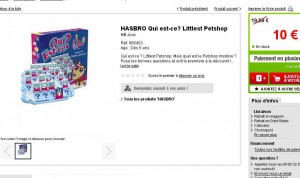 2 jeux Qui Est-ce little Petshop d’Hasbro qui reviennent à 10 euros port inclu .. d’ici le 12 novembre