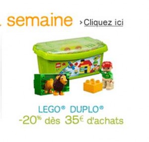 20% de remise sur les Lego Duplo .. jusqu’au 20/11