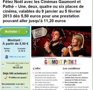 5 euros 50 la place de cinema gaumont pathe
