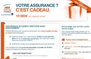 Une assurance accident entièrement gratuite durant 1 an et sans engagement