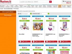 Auchan : 25% de credit sur la carte sur jeux creatifs ravensburger et offre de remboursement .. jusqu’au 17/11