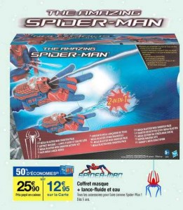 Coffret jouet Spiderman masque + lance fluide à 12.95 euros jusqu’au 13/11 chez carrefour