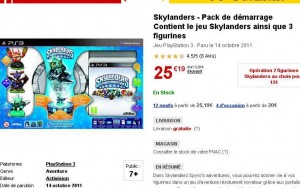 Jeu Skylander Pack de demarrage pour PS3 à 25.19 euros port inclu