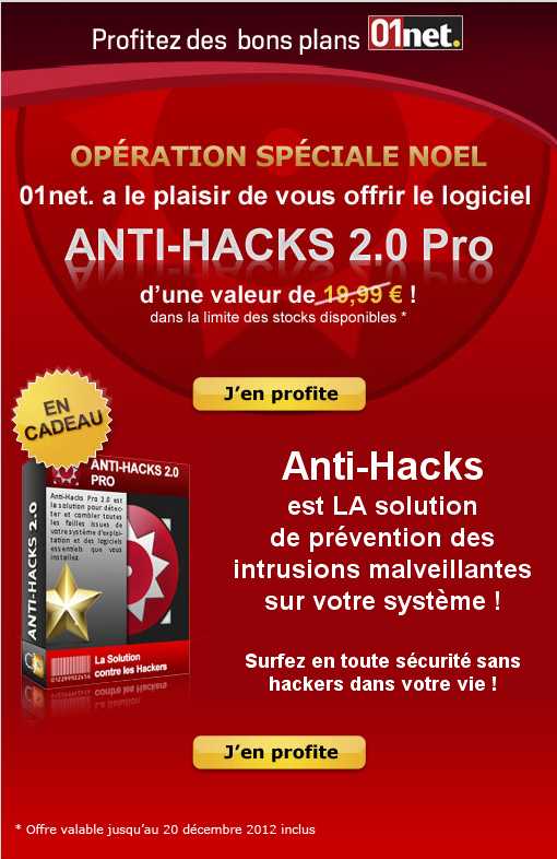Logiciel Anti Hacks Pro 2 gratuit
