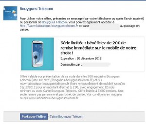 Bouygues telecom : 20 euros de remise pour 21 d’achats en télephone sans engagement