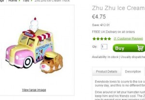 4.75 euros le camion de glaces zhuzhu pet contre autour de 15 normalement