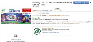 Console de jeux educative Leapster explorer de leapfrog à moins de 38 euros  .. TERMINE