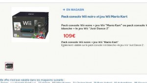 Console wii – mario kart à 109 euros chez carrefour du 3 au 17 decembre