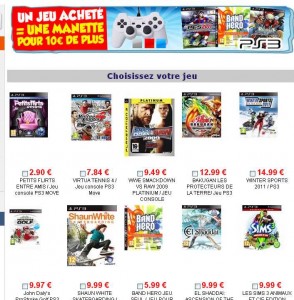 PS3 : une manette filaire à 10 euros pour l’achat d’un jeu parmi une sélection à partir de 2.90