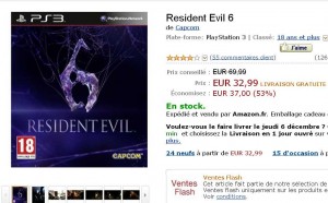 Jeu Resident Evil pour XBOX et PS3 à moins de 33 euros (contre autour de 50 ailleurs)